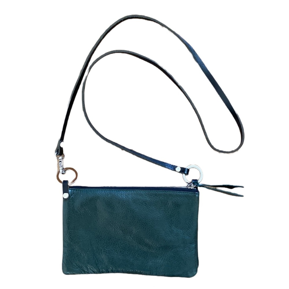 Green Leather Crossbody